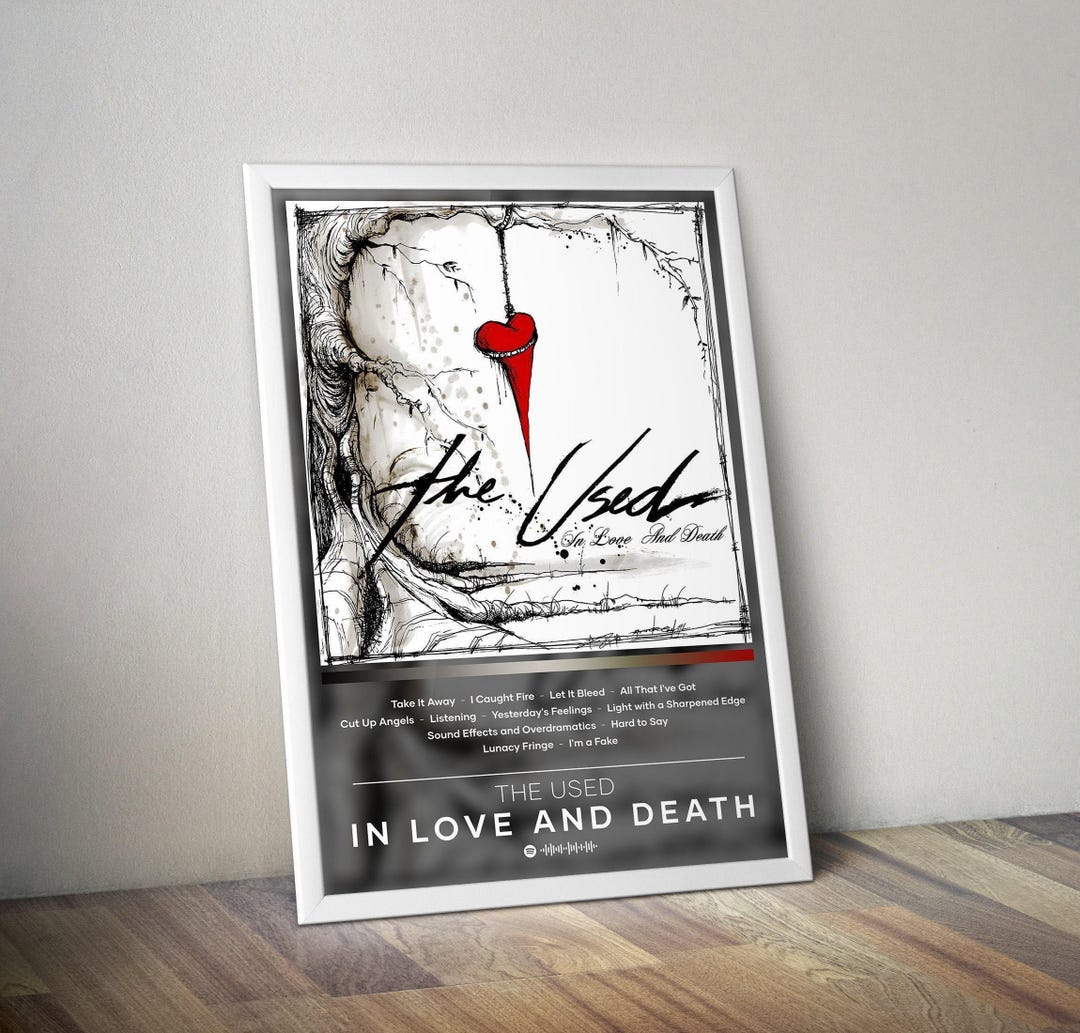The Used Poster in Love and Death Poster Album Poster Print 4 Color ...