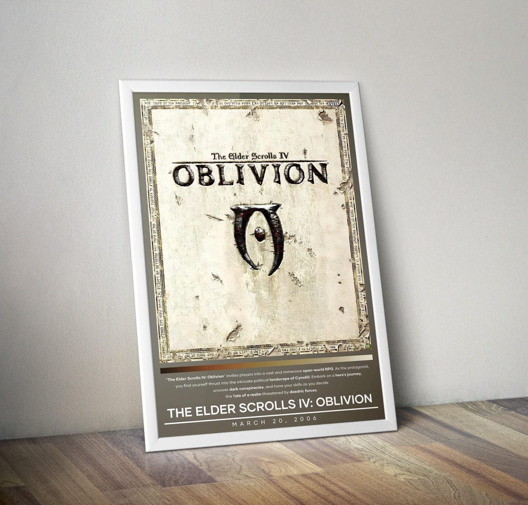 The Elder Scrolls IV: Oblivion Poster Oblivion Prints Gaming Posters 4 ...