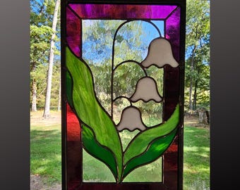 Lily of the Valley Diamond Stained Glass Suncatcher - Etsy