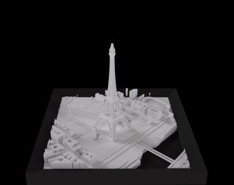 Paris - Eiffelturm | Miniatur | 3d Druckmodell