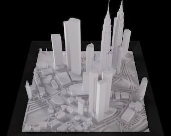 Kuala Lumpur - Petronas Twin Towers | Miniature | 3d Print Model