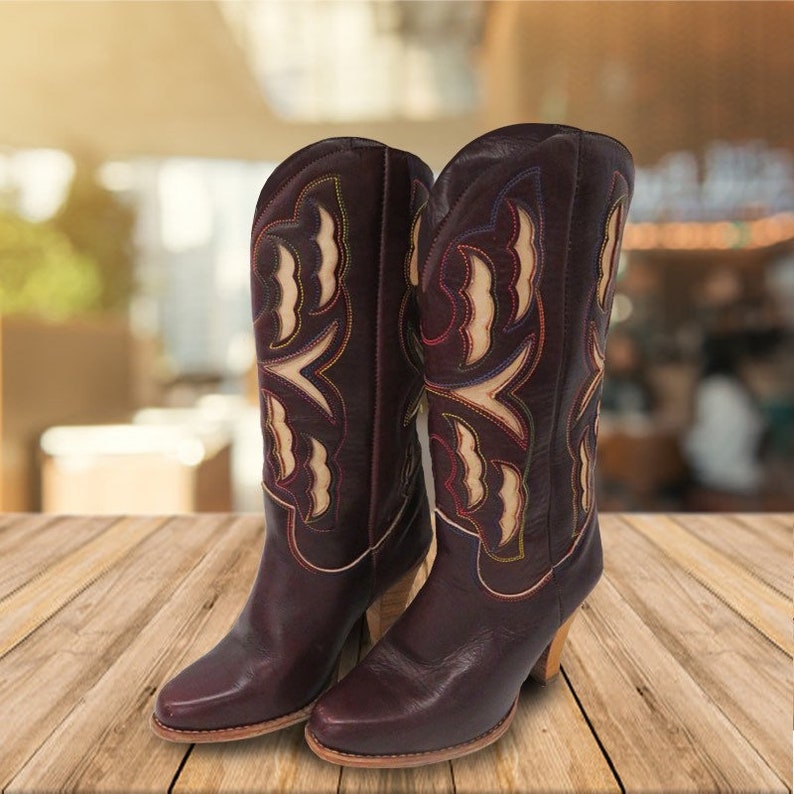 womens high heel cowboy boots