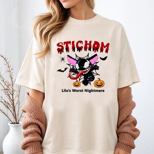 Comfort Colors® Halloween Stitch Shirt, Disney Stitch Tee, Stitch Matching Halloween Tee, Spooky Stitch Tee, Halloween Stitch Tee PSD265.DT