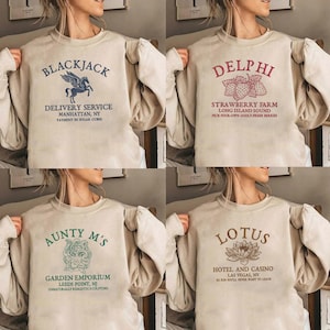 Comfort Colors Percy Jackson Embroidery Shirt,Blackjack Medusa Delphi Strawberry Greek Mythology Shirt,Camp Half Blood Demigod ESD131-ESD134