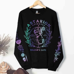 Astarion Sweatshirt: Baldur&#39;s Gate 3 Rogue, Video Game Merch