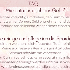 Personalisierte Kinder Spardose mit Namen–Geldgeschenk zur Taufe, Geburt & Geburtstag, Kommunion, Taufgeschenk, Geschenk für Baby und Kinder image 10