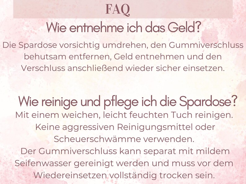Personalisierte Kinder Spardose mit Namen–Geldgeschenk zur Taufe, Geburt & Geburtstag, Kommunion, Taufgeschenk, Geschenk für Baby und Kinder image 10