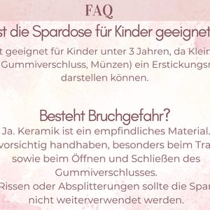 Personalisierte Kinder Spardose mit Namen–Geldgeschenk zur Taufe, Geburt & Geburtstag, Kommunion, Taufgeschenk, Geschenk für Baby und Kinder image 8