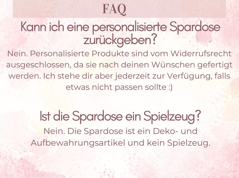 Personalisierte Kinder Spardose mit Namen–Geldgeschenk zur Taufe, Geburt & Geburtstag, Kommunion, Taufgeschenk, Geschenk für Baby und Kinder image 7