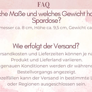 Personalisierte Kinder Spardose mit Namen–Geldgeschenk zur Taufe, Geburt & Geburtstag, Kommunion, Taufgeschenk, Geschenk für Baby und Kinder image 6