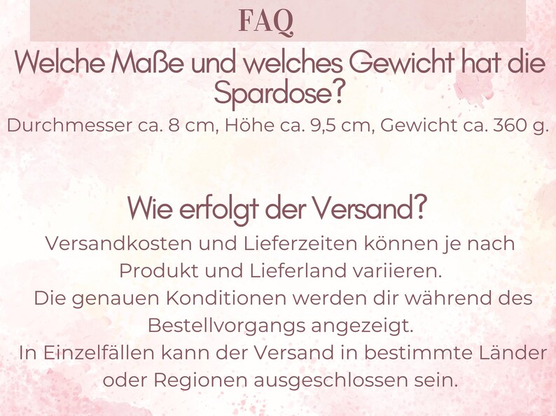 Personalisierte Kinder Spardose mit Namen–Geldgeschenk zur Taufe, Geburt & Geburtstag, Kommunion, Taufgeschenk, Geschenk für Baby und Kinder image 6