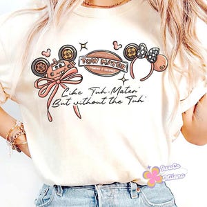 Coquette Bow Headband Tow Mater Disney Cars Shirt, Lightning McQueen Mater Doc Hudson Sally Carrera Birthday Cars Family, Disney Girl Trip