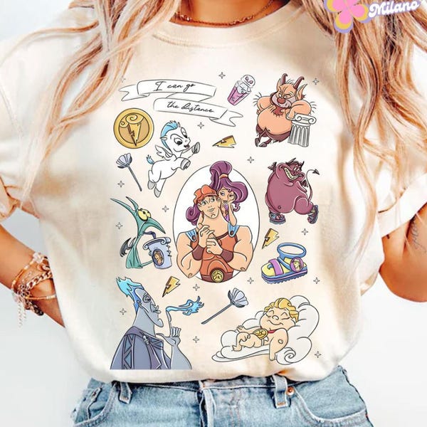 Disney Hercules Shirt, Hercules Megara Hades The Muses Disney Girl Trip Shirt, Girly aesthetic Honey You Mean Hunkules Disney Family Shirt