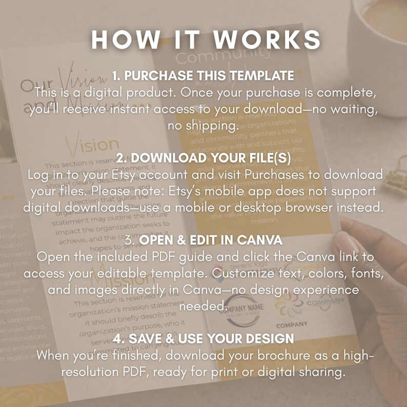Nonprofit Brochure Template Canva Tri Fold Program Flyer for