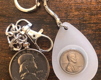 Coin Keychain United States (1951) 50 Cent Silver