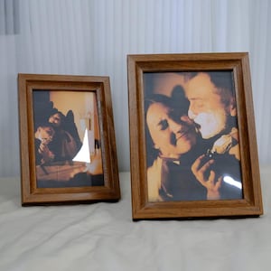 Wooden Picture Frame 4x6 5x7, Rustic Tabletop Photo Frame, Farmhouse Home Decor, Vintage Wooden Frame, Wedding & Family Photo Gift