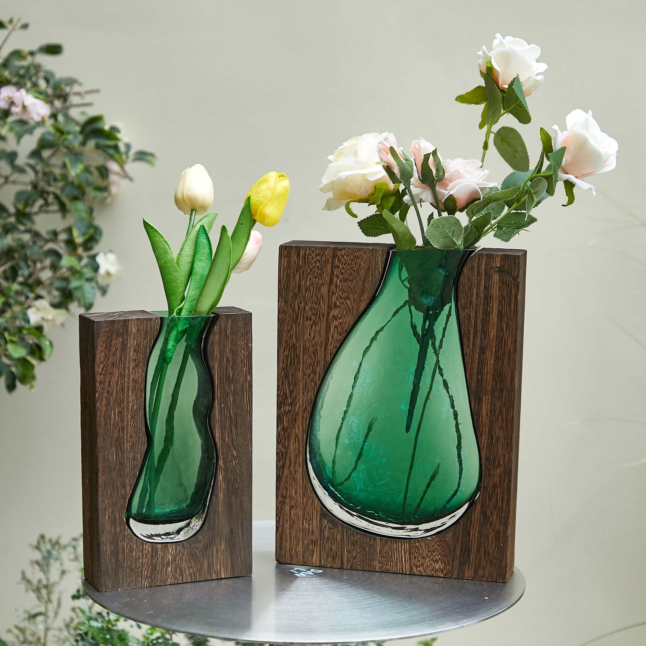 Art Deco Glass Vase - Etsy