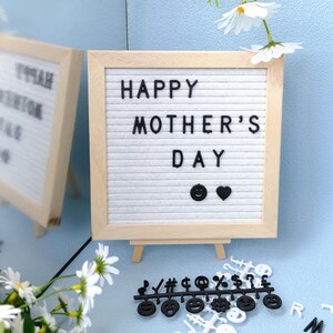 Tableau aux lettres personnalisé en feutre fait main, 340 lettres, chiffres et symboles, tableau d'affichage modifiable pour montrer votre amour et vos bénédictions