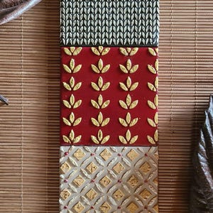 Juego de 3 azulejos, azulejos en relieve, azulejos artísticos pintados, decorados estilo rústico vintage, revestimiento de casa de campo