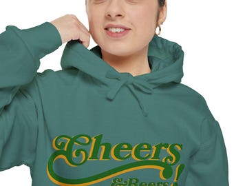 Beer Lovers Hoodie, St Patrick's Day Gift, Cheers & Beers Sweatshirt, Unisex Irish Hoodie, Fun Drinking Apparel