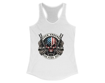 Bold Statement Racerback Tank, Motivational Workout Top, Gym Apparel, Casual Style, Gift for Fitness Enthusiasts, Statement T-Shirt