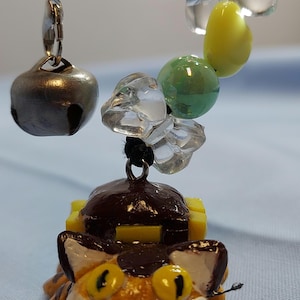 Catbus figure Studio Ghibli Anime Inspired My Neighbor Totoro Nekobus Phone Charm Keychain