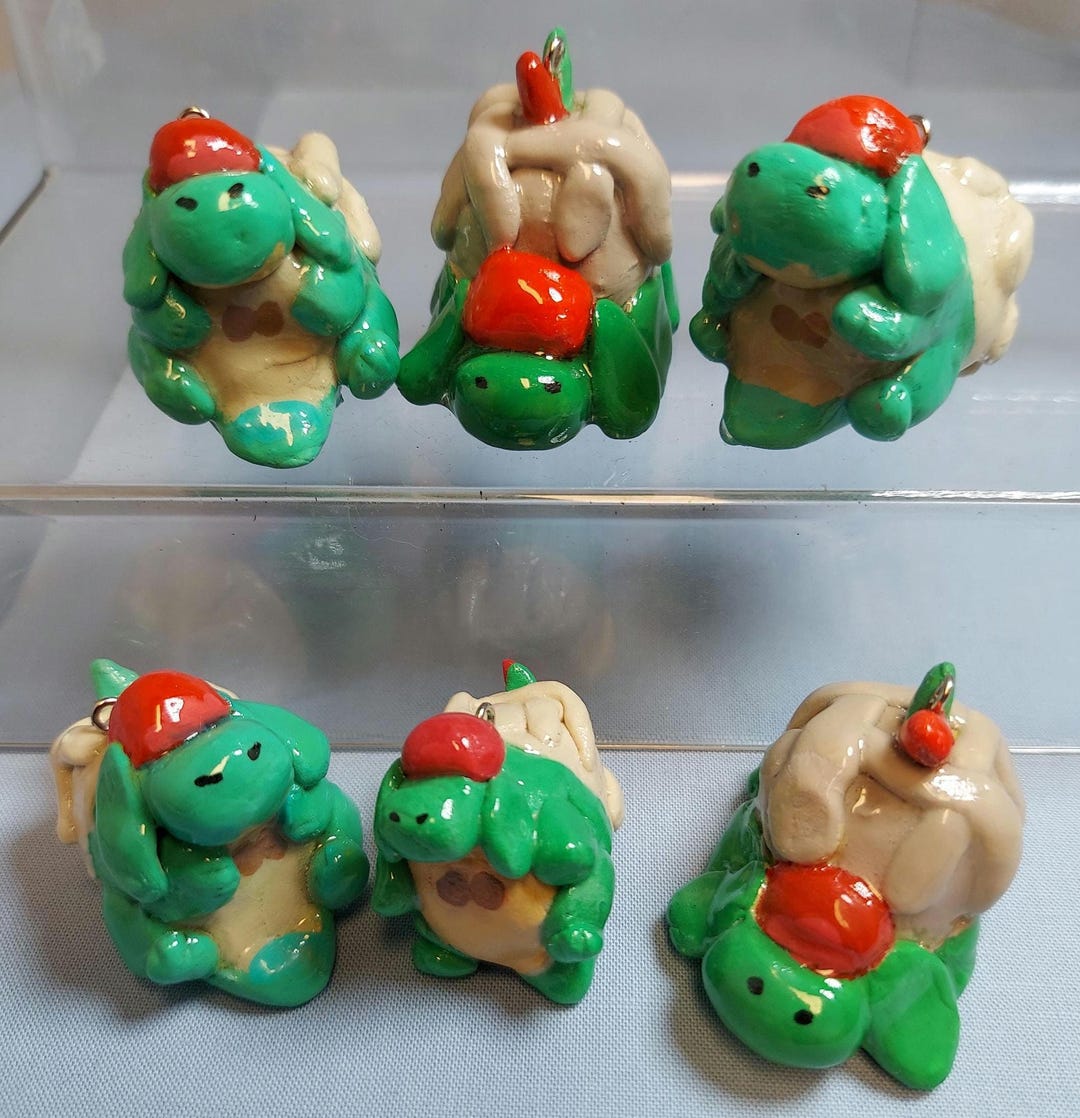 Pokemon Appletun Air Dry Foam Clay Figure Keychains. Read Description ...