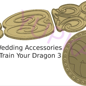 Astrid WEDDING Accessories 3D Print File for Cosplay - How To Train Your Dragon 3