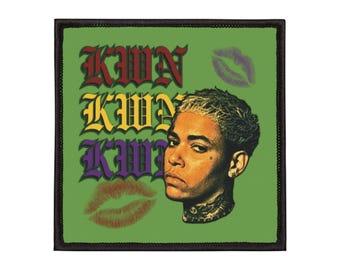 kwn風アイロン接着パッチ | レトロなテキストパッチ