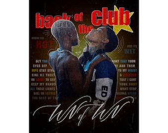 クラブのポスターの裏側 マット縦型ポスター | Kwnアートワーク