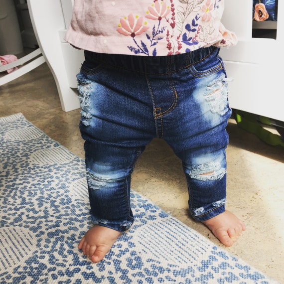distressed baby jeans
