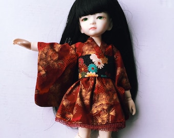 Red Wa Loli Lolita dress for Yosd BJD