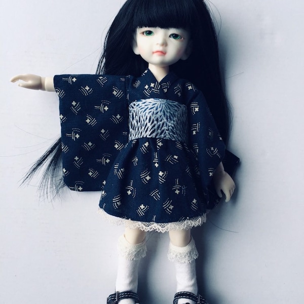 Blue Mood - Wa Loli Lolita dress for Yosd BJD