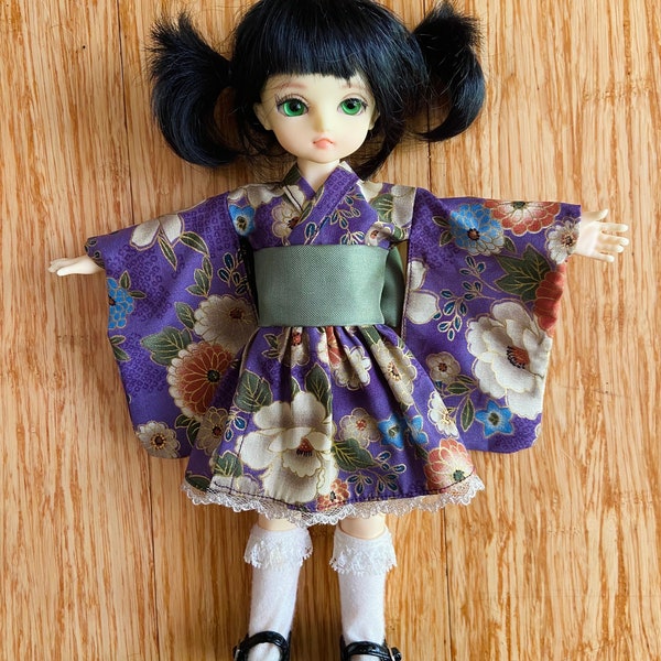 Purple flowers - Wa Loli Lolita dress for Yosd BJD