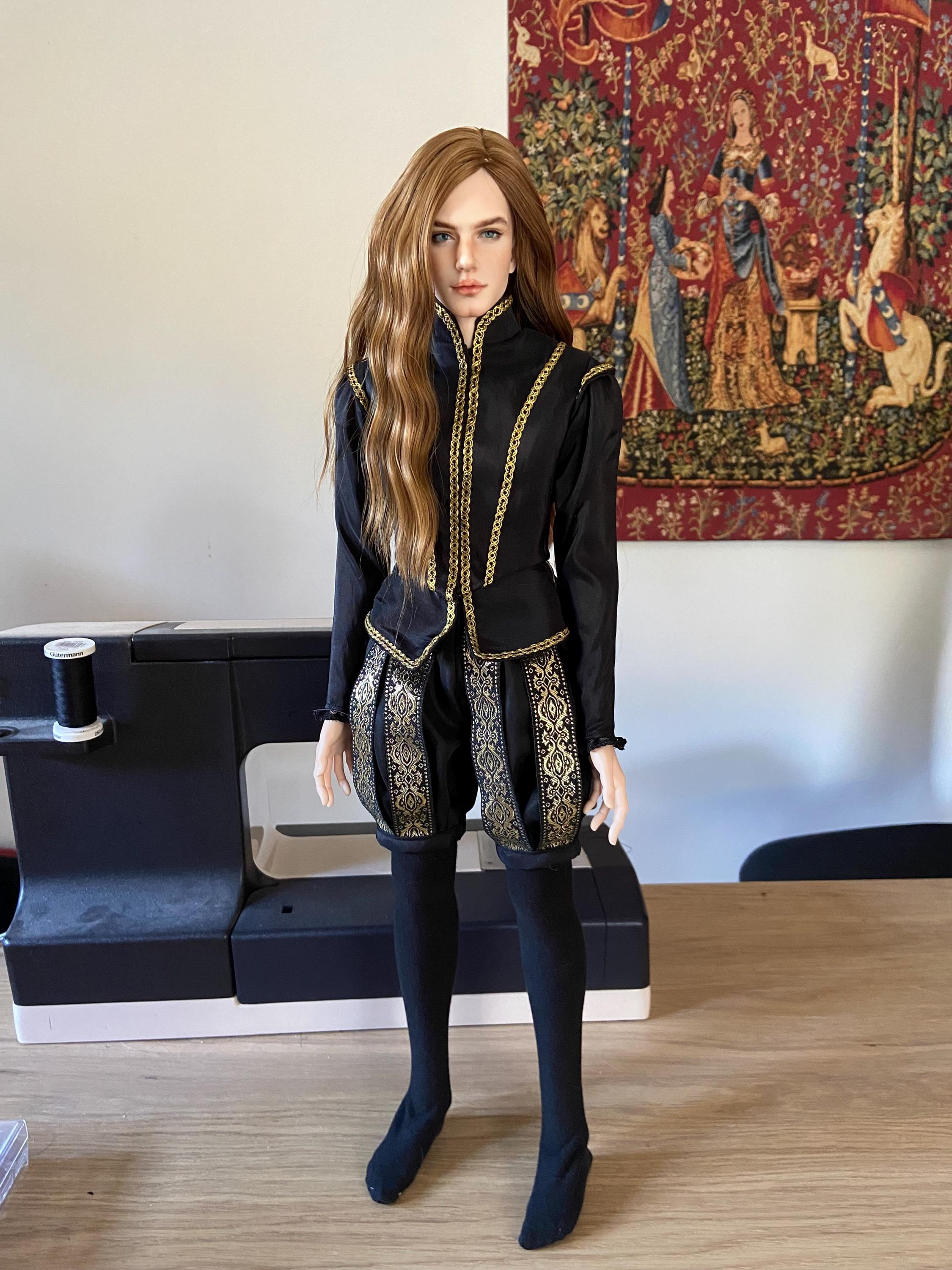 BJD Sewing Pattern: Tudor Male Outfit With Doublet for Sartoriaj ...