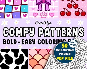 coco wyo Coloring books Comfy Patterns, coco wyo Little Corner, coco wyo coloring pages, coco wyo coloring book, Coloring Book 50 pages