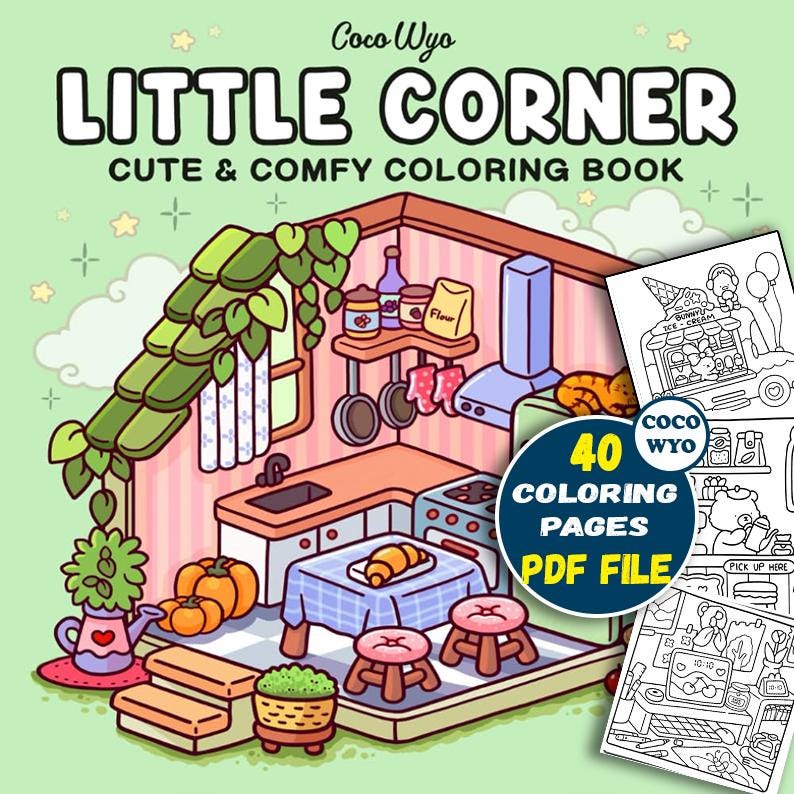 COCO WYO Little Corner Coloring Book – 41 Printable Pages for Kids & Adults - Image 1
