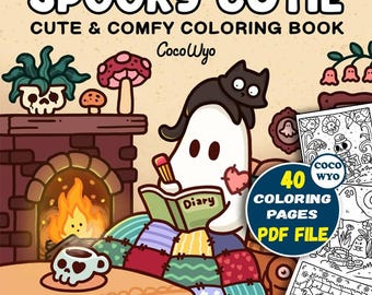 coco wyo coloring book pages spooky cutie, coco wyo coloring book, spooky cutie coloring book couch, Coloring pages, Coloring Book 40 pages