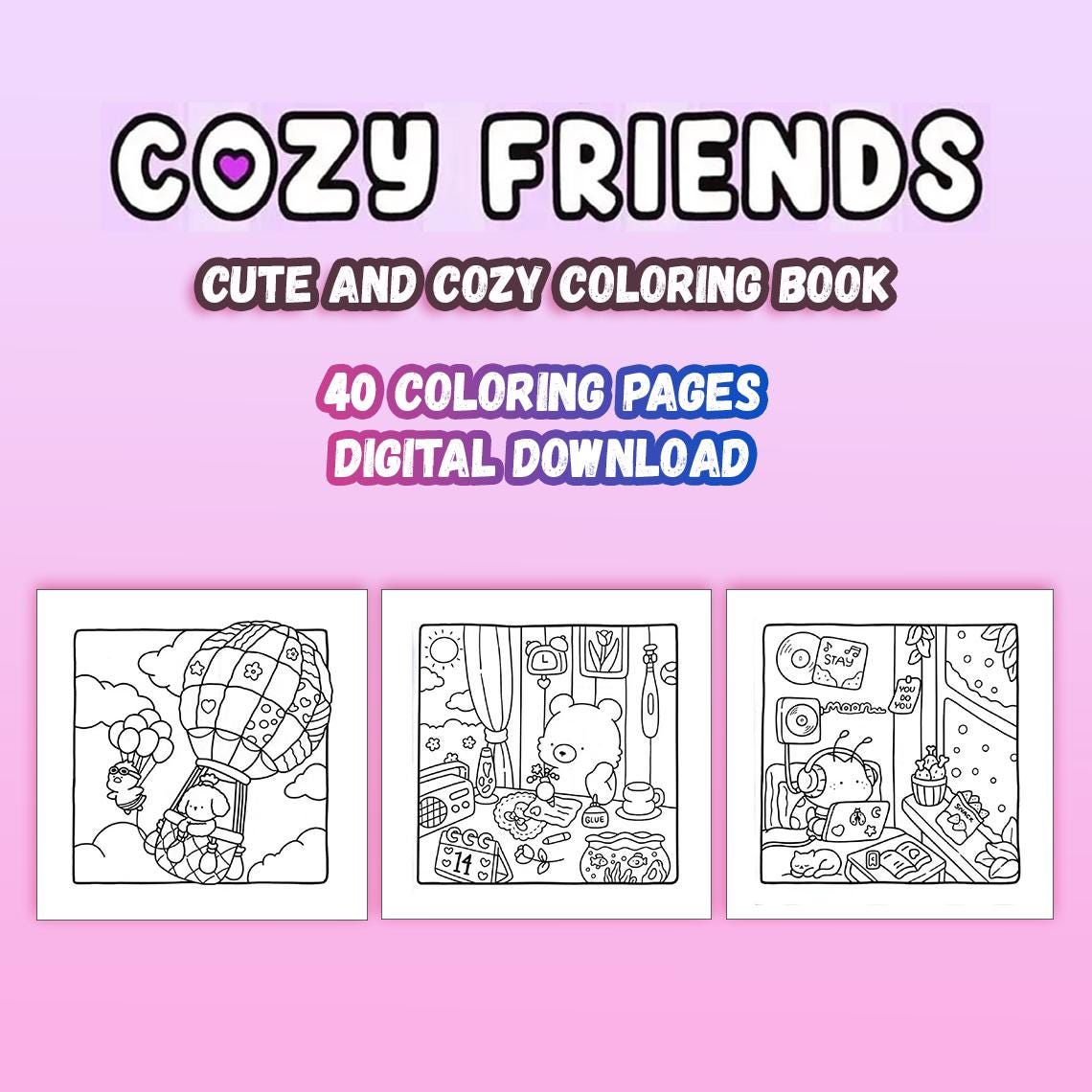 Coco Wyo Coloring Books Cozy Friends, Coloring Pages for Girls, Coco ...
