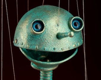 Charles The Humble Robot - Handcrafted marionette