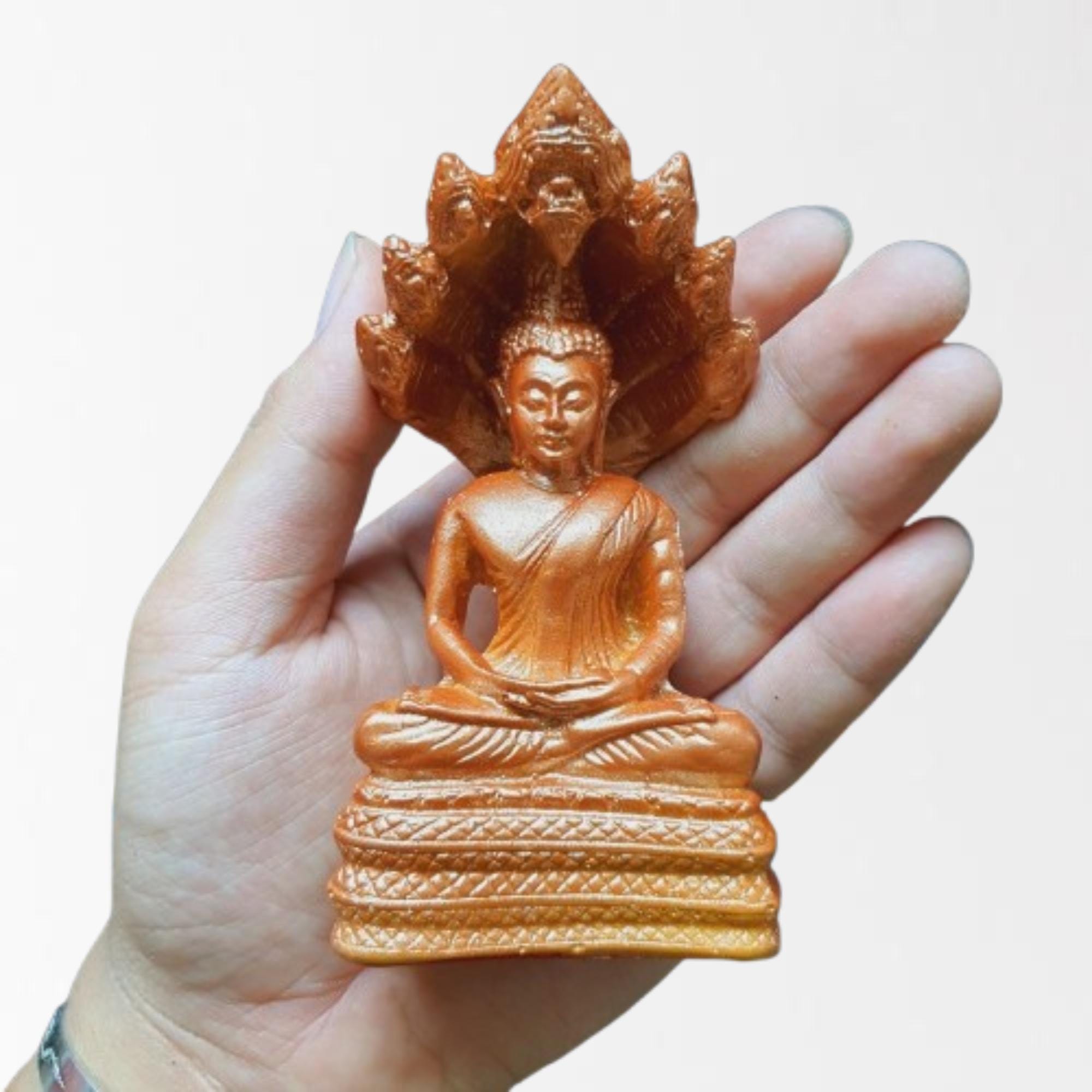 コレクター収集品 タイ 青銅 ナーガ像