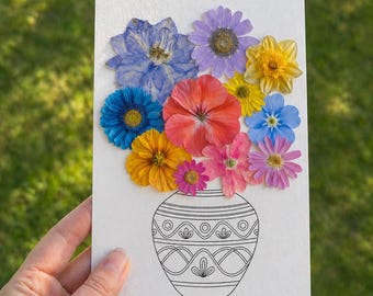 Printable Flower Walk Card | Botanical Keepsake Template | Summer Scavenger Card | DIY Wildflower Vase