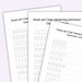 Simple and Clean Handwriting Worksheet, Handwriting Practice Sheets ...