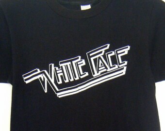 RARE circa 1979 - 1980 WHITE FACE band concert t-shirt. size s