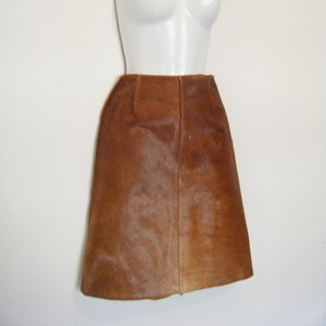 Cow leather skirt cheap