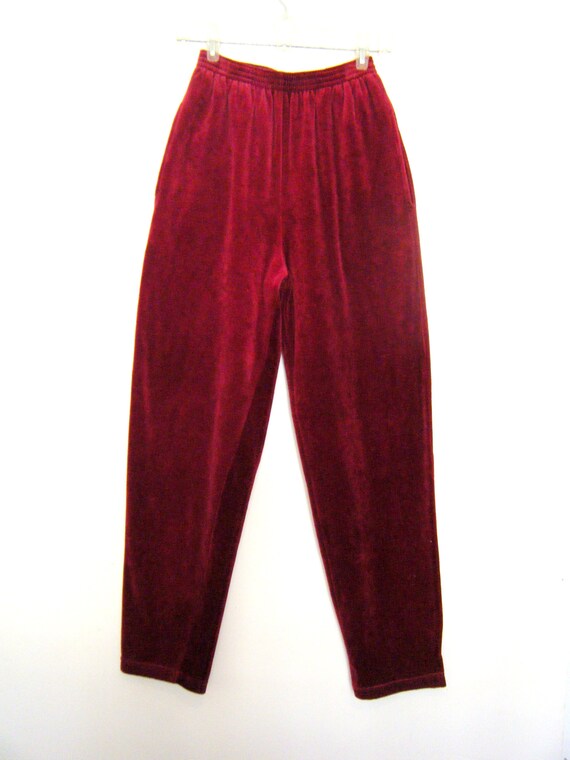 RARE 1970s Designer Bill Blass VELOUR Track SUIT,… - image 6