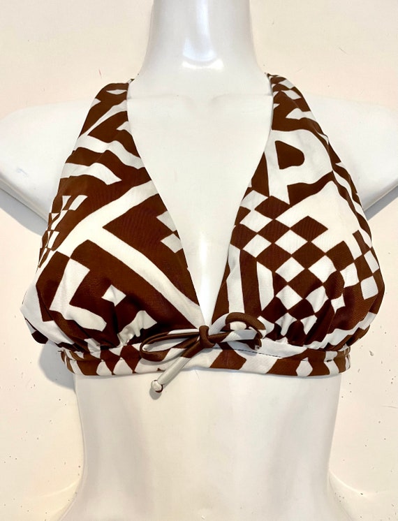 Wild print 1960s HALTER BIKINI  2 piece swimsuit,… - image 8