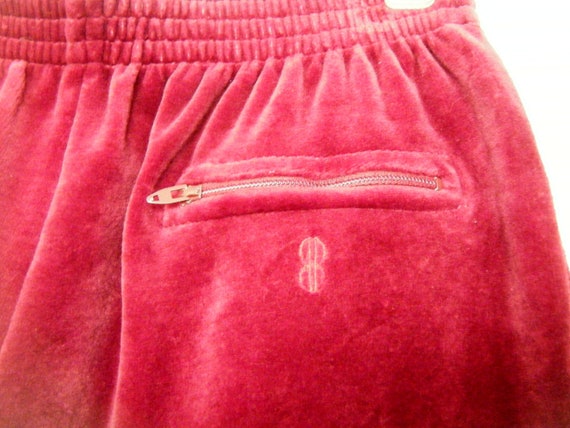 RARE 1970s Designer Bill Blass VELOUR Track SUIT,… - image 8