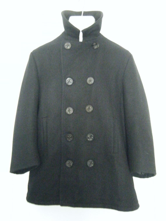 1960s JC Penney PEA COAT jacket us navy 1960s JC Penney PEA COAT jacket us navy