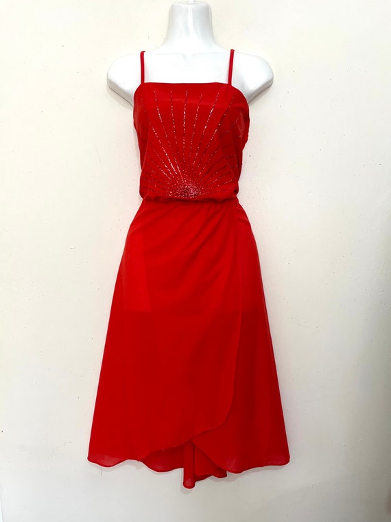 70s GLITTER STARBURST Disco Gown 